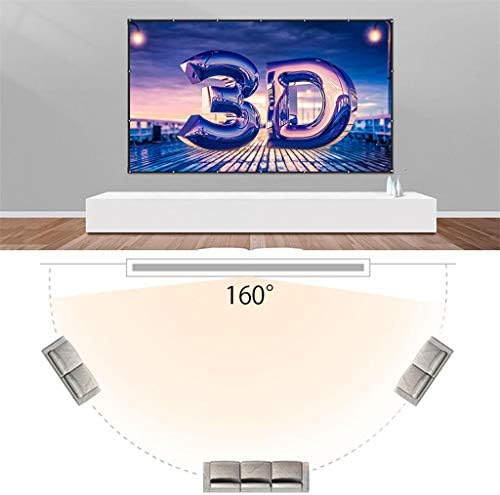 FZZDP 100/120 אינץ 'מסך מקרן 16: 9 דקרון דקרון לבן מסך מסך מסך מסך קיר לסרט קולנוע ביתי