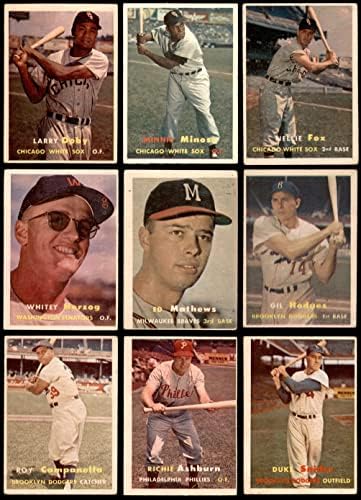 1957 Topps Baseball Set Set GD+