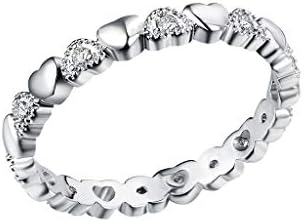 הריון טבעת אצבע סליל טבעת מדהים אהבת יהלומי טבעת עגול יצירתי וידוי גבירותיי תכשיטי טבעות