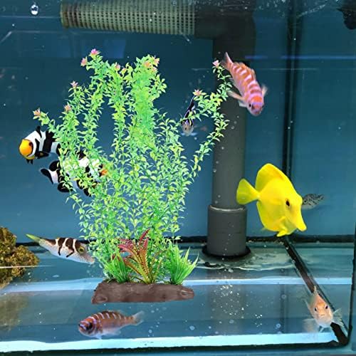 דגי טנק צמח דקור: אקווריום צמחים צבעוני מלאכותי מים דשא פלסטיק פו צמחי צמחי מים נוף קישוט