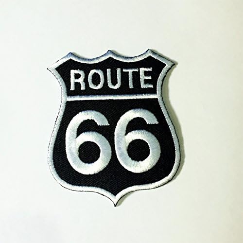 טלאי פורטל כביש 66 שלט 3 אינץ 'אופנועי אופנוע סמל סמל ארהב וינטג' רחוב רחוב