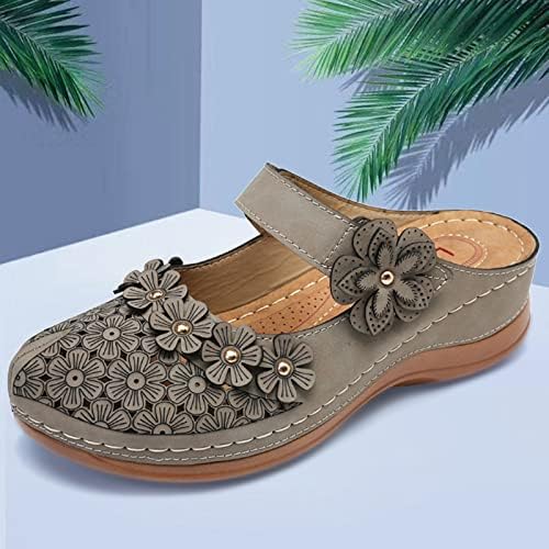 נעלי בית שקופיות לנשים סנדלים לנשים נערות נוחות נוחות חלולות חוצה טריזים עגולים נעלי בית סנדלי חוטיני