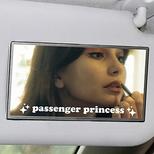 מדבקה של נסיכת נוסעים Aolamegs, 3 מדבקות חמודות למראה אחורית של חלון רכב, אביזרי מכוניות מצחיקים מכוניות