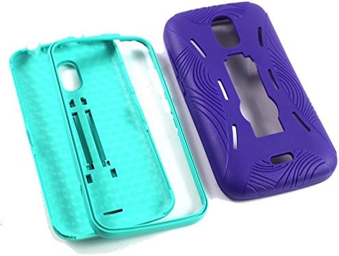 Studio g Case, BNY -Wireless Premium Premium Heavy Drop Case עם קיקסטנד Forblu Studio G -Furple Teal