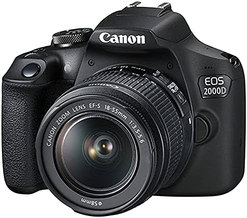 Canon EOS 2000D / REBEL T7 DSLR מצלמה עם עדשת EF-S 18-55 ממ + SANDISK 32GB כרטיס + חצובה + מארז + עדשות