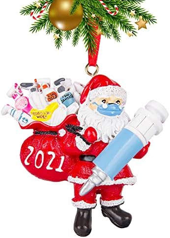 ווטוס סנטה קלאוס קישוטים לחג המולד 2021 - קישוט הסגר קישוטים לחג המולד קישוטי עץ חג המולד סנטה דמות עם כיסוי