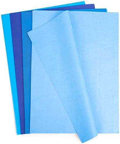 קוגל 320 גיליונות כחול רקמות נייר, 14 אינץ מתנת גלישת נייר בתפזורת מעובה מלאכת רקמות נייר עבור עשה