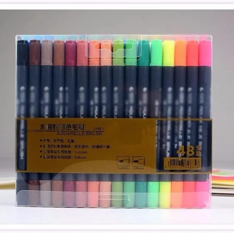 סמני SXNBH קבעו צבעים קצה כפול מברשת עט ציור ציור ציור בצבעי מים עטים לאומנות למנגה אמנות ציוד