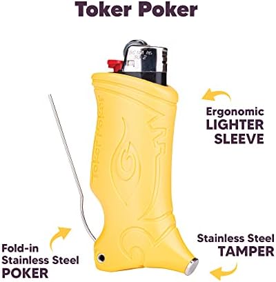 Toker Poker® - כלי רב של שרוול מצית יותר, מהדורה מיוחדת - שמפניה ורודה, כלי הכלול הכלול לקמפינג ואחרים