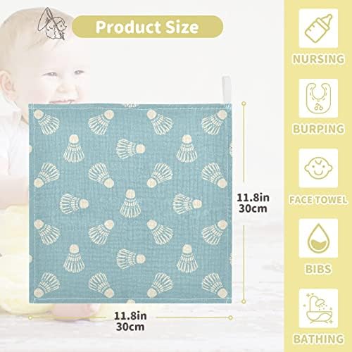 VVFELIXL BABY MUSLIN MUSHLOSHS, מטליות גוף לתינוקות של בדמינטון, מגבת פנים לתינוק כותנה לתינוקות יילודים בנות