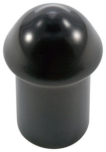 Caplugs Caplugs Plastic Cap עם אוגנים. VCF-250-8, ויניל, מזהה כובע 0.250 אורך 0.500, שחור