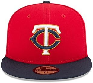 עידן חדש MLB Minnesota תאומים ALT 2 AC על שדה 59FIFTY CAP מצויד, גודל 7 1/8, אדום