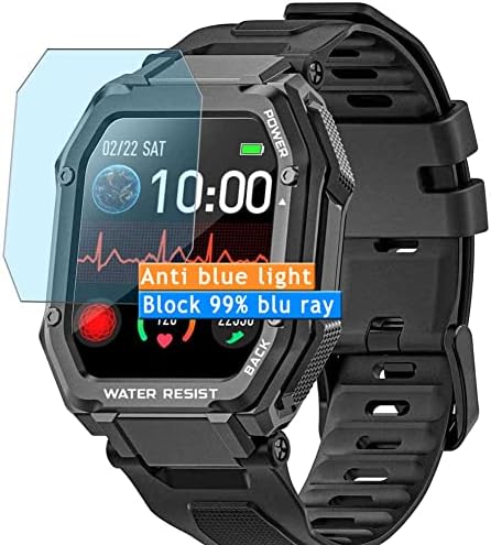 Vaxson 3-Pack Anti Anti Blue Light Protector, תואם ל- Rgthuhu C16 Smartwatch Watch Watch TPU Stage Stucker Stage