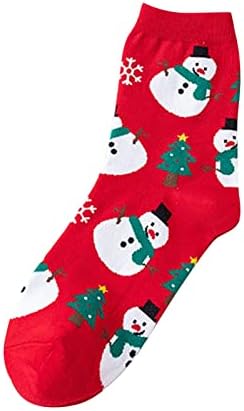 לנשים חג המולד גרבי רצפה מודפסות חמות גרביים בינוניות חמות גרביים אתלטיות