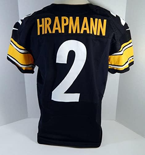 2012 פיטסבורג סטילרס דניאל הרפמן 2 הונפק ג'רזי שחור 46 DP21163 - משחק NFL לא חתום בשימוש גופיות