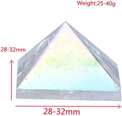 NOBRIM 1PC פירמידה טבעית פירמידה הגנה ברורה גבישים אבן ריפוי צבעונית עיצוב הבית מתנה מלאכת יד בעבודת יד