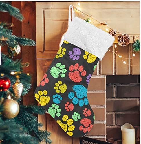 גרבי חג המולד של Alaza כלב קלאסי קלאסית קישוטים גדולים לגרביים גדולים לעיצוב המסיבה של עונת החג המשפחתית