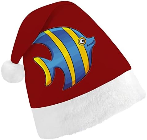 דגים טרופיים חג המולד כובע סנטה כובע מצחיק חג המולד כובעי חג מסיבת כובעי עבור נשים / גברים