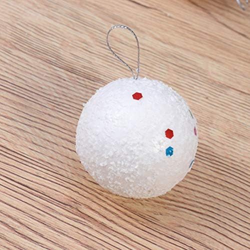 עיצוב חג המולד של Happyyami 54 יחידות כדורי קצף לבן כדורי מלאכה קישוט