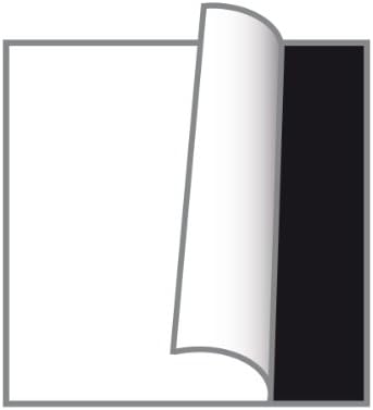 וולטר עיצוב FA-501-W קסם עור מלאכותי אלבום כבול, 11.75 x 11.75 אינץ ', 50 עמודים שחורים, לבן