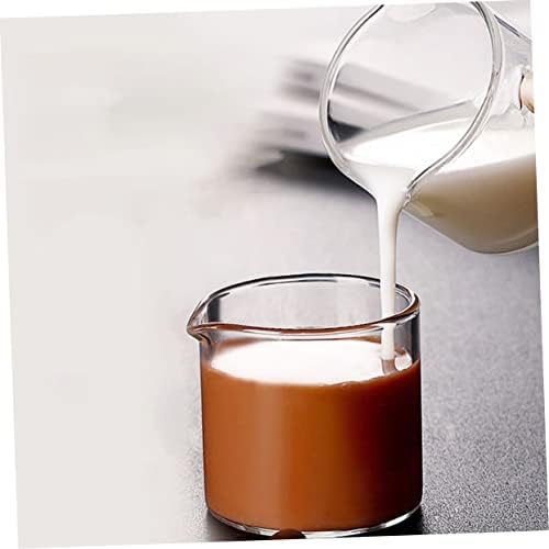 4 יחידות אחת זרבובית זכוכית חלב כוס ברור מיכל ברור קפה ספלי ברור קומקום שמנת שופך שקוף כד רוטב רוטב