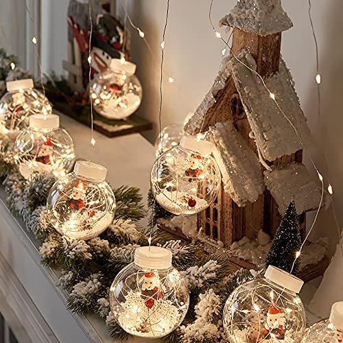 חג המולד שלג מחרוזת אורות, מקורה חיצוני קישוט פיות אורות נמוך מתח עמיד למים עצי חג המולד נטו אורות, מסיבת