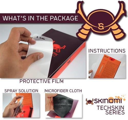 Skinomi גוף מלא מגן עור תואם ל- Samsung Galaxy Tab A 8.0 TechSkin כיסוי מלא סרט HD Clere