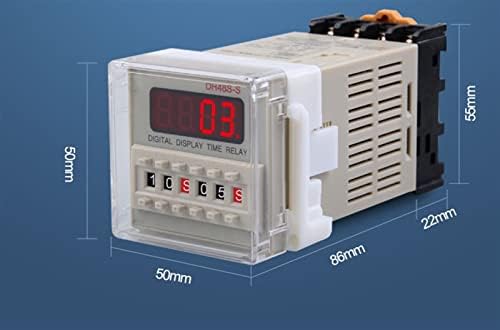 Infri dh48s-1z בקר זמן דיגיטלי Time Time Relay Timer עם הפוגה אפס פינוי איש קשר