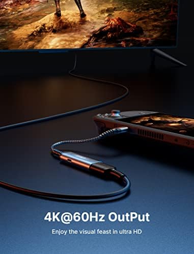 JSaux USB C ל- HDMI מתאם ומטען עבור סיפון קיטור ו- JSaux Stand Base עבור סיפון קיטור