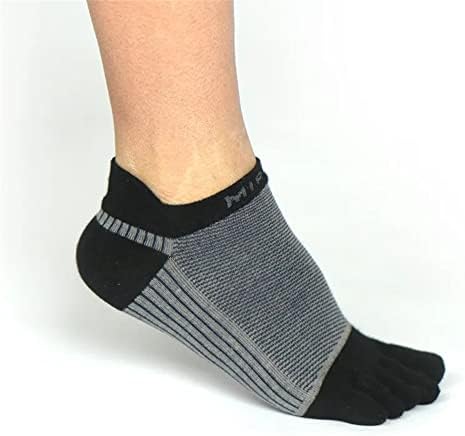 גרביים 3 זוגות גרבי אצבע בגודל גדול לגברים מסרקים רשת כותנה גרביים ריצה אתלטית נושמת עם אצבעות EU40-46