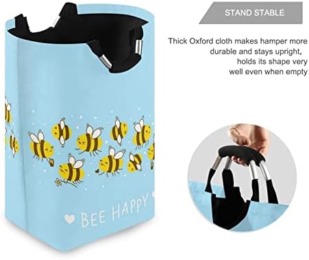 סל אחסון דבורים קוואי משחקות משחק כביסה כחולה כביסה כביסה מתקפלת על צעצועים גדולים במיוחד סל אחסון