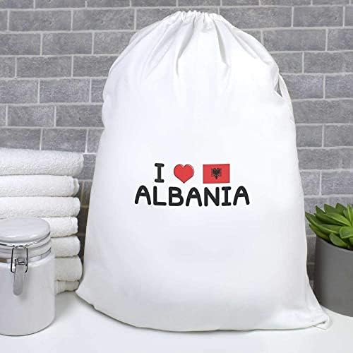 'אני אוהב אלבניה' כביסה/כביסה / אחסון תיק