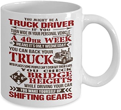 נהג משאית קפה ספל אתה יכול להיות נהג משאית אם אתה עושה את עצמך 15 עוז תה כוס מצחיק הובלות כוס