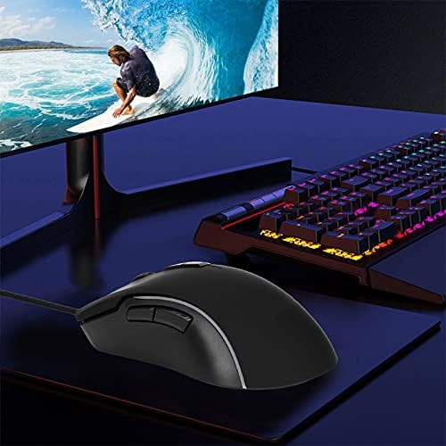 Computer Mice, RGB Corded Mouse Silent Mouse Mouse Mouse Gamer Gaming Mouse for Home Office School for Notebooks/desktops/PC