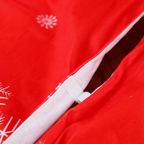 בקוטר חג המולד קישוט עץ קטיפה קצר 48 אינץ 'חצאית חג המולד פתית שלג ביתית עיצוב כתם זכוכית זכוכית דונם חלון תלייה
