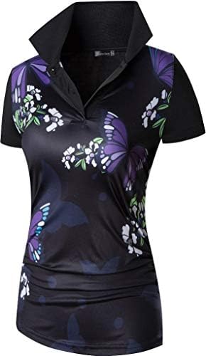 ספורט חיצוני של נשים ג'ינסיאן יבש בכושר שרוולים קצרים פולו טי פולו-חולצה חולצת טריקו חולצת טניס גולף טניס SWT251
