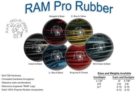 מוצרי Bowlerstore Ballpin Ball Ram Pro Rubber- 6 צבעים