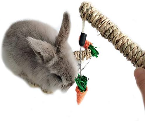 חמילדי חיות מחמד ארנב צעצוע עץ ארנב ארנב כיף צעצוע רטן דשא מגרד מגרד מטפס על עץ משחק צעצוע גזר