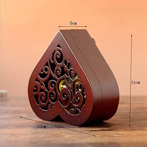 קופסא מוסיקה של Shypt-Antique חרוט קופסה מוזיקלית מעץ, מעל קופסת המוזיקלית של הקשת, עם תנועת ציפוי