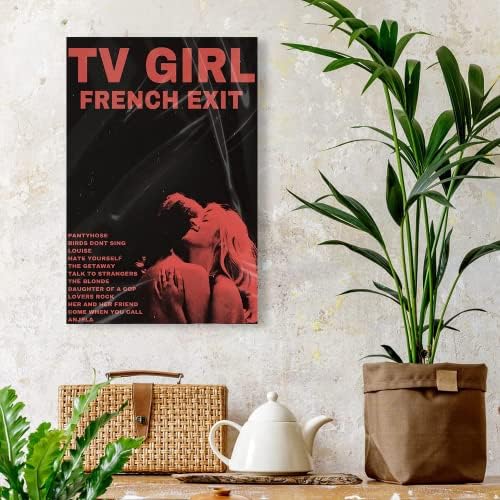 JBK טלוויזיה פוסטר נערת צרפתית אלבום ביציאה פוסטר בד 12x18 אינץ