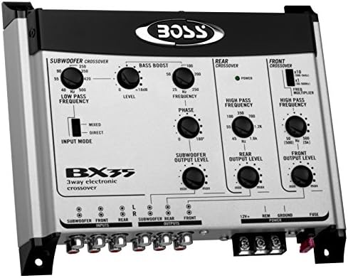 מערכות שמע בוס BX35 קרוסאובר מכוניות אלקטרוניות-3 כיוון, טרום-מגבר, כוונו את תדרי הרמקול שלך לטווח-אמצע