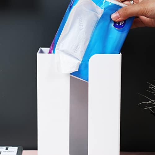 מארגן קופסאות 1 pc קופסא 1 pc פלסטיק לבן הרכבה נייר רקמת עצמה כיסוי עצמאי אחסון לאסלה קיר- מחזיק פיות