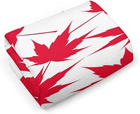 קנדה עלייה אדומה עלים מגבת כביסה 28.7 X13.8 מטליות פנים סיבי סופר -סיבים סופגים מגבות מגבות