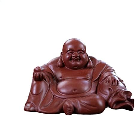 ZSQAW סגול תה חיית מחמד מזל מזל מיטרייה בודהה פסל פסלים קישוטי פסלים בעבודת יד מלאכת פסלונים מלאי תה.