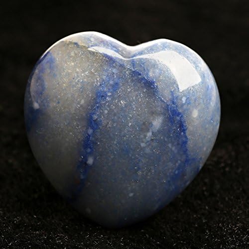 הונגג'יאנטיאן כחול טבעי Aventurine 40 ממ קוורץ גביש מגולף אבן קישוט קישוט