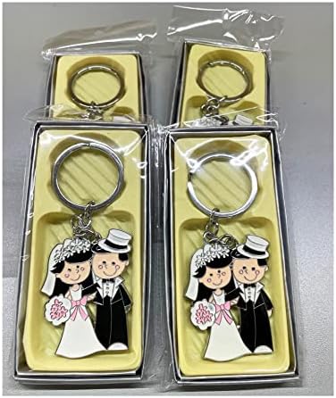RBN מעדיפים לחתונה זוגות כלה וחתן מחזיקי מפתחות רשות מפתחות Giveaway