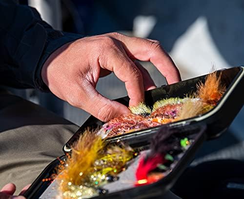 שלב חדש - תיבת דיג זבובים דו צדדי - קופסת דיג קרח - אפור - מחזיקה מאות זבובים ונחלים