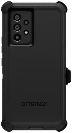 Otterbox Samsung Galaxy A53 5G Defender Series Case - שחור, מחוספס ועמיד, עם הגנה על נמל, כולל קיקטנד קליפ נרתיק