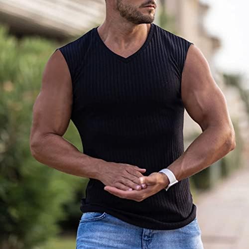 חולצות גברים ענקיות של סקסיגול 2023 חולצות טריקו רגילות ללא שרוולים גופיות קיץ פס אנכי מזדמן אפוד כושר