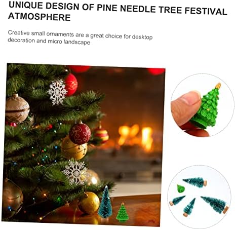צעצועים 5 יחידים קישוטי עץ חג המולד קישוטי עצי אורן מיניאטוריים